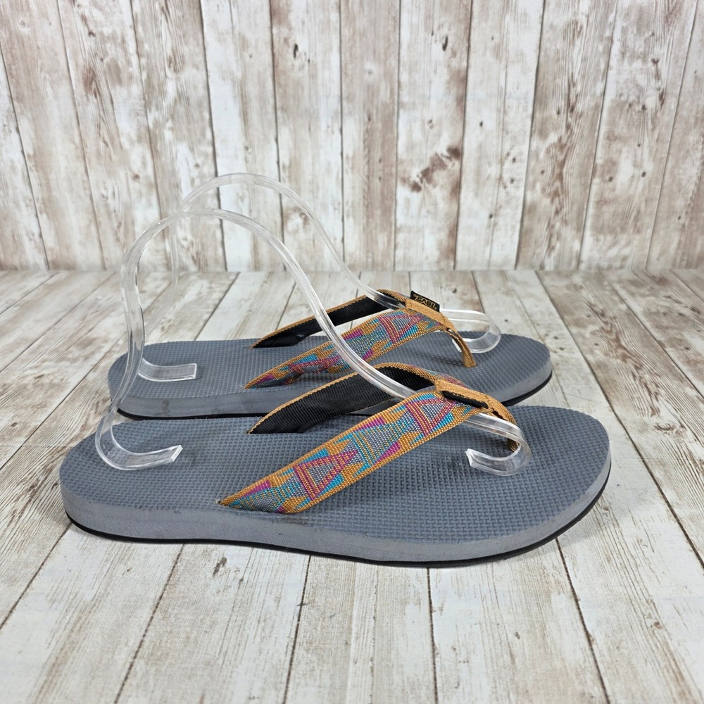 Teva Flip Flops Thong Sandals Colorful Straps Casual Comfort Women's 10‎